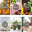 (Blue) 6 Blades 380ml Food Processor Juice Blenders USB 2