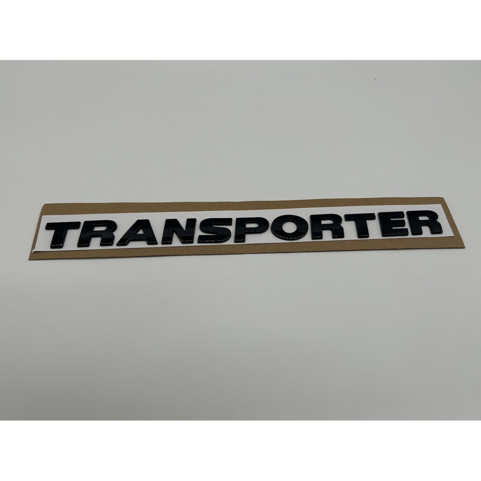 VW  Transporter T5 T5.1 T6 T6.1 Gloss Black Rear Letters Badge