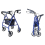 Folding Rollator Walker Disability Aid Mobility 4 Wheels With Seat 1
