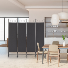 4 Panel Room Divider Folding Privacy Screen Home Office Furniture Wall Partition