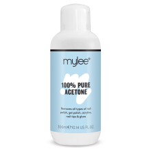 Mylee 100 percent Pure Acetone Nail Polish Remover for UV/LED Gel Soak Off 300ml