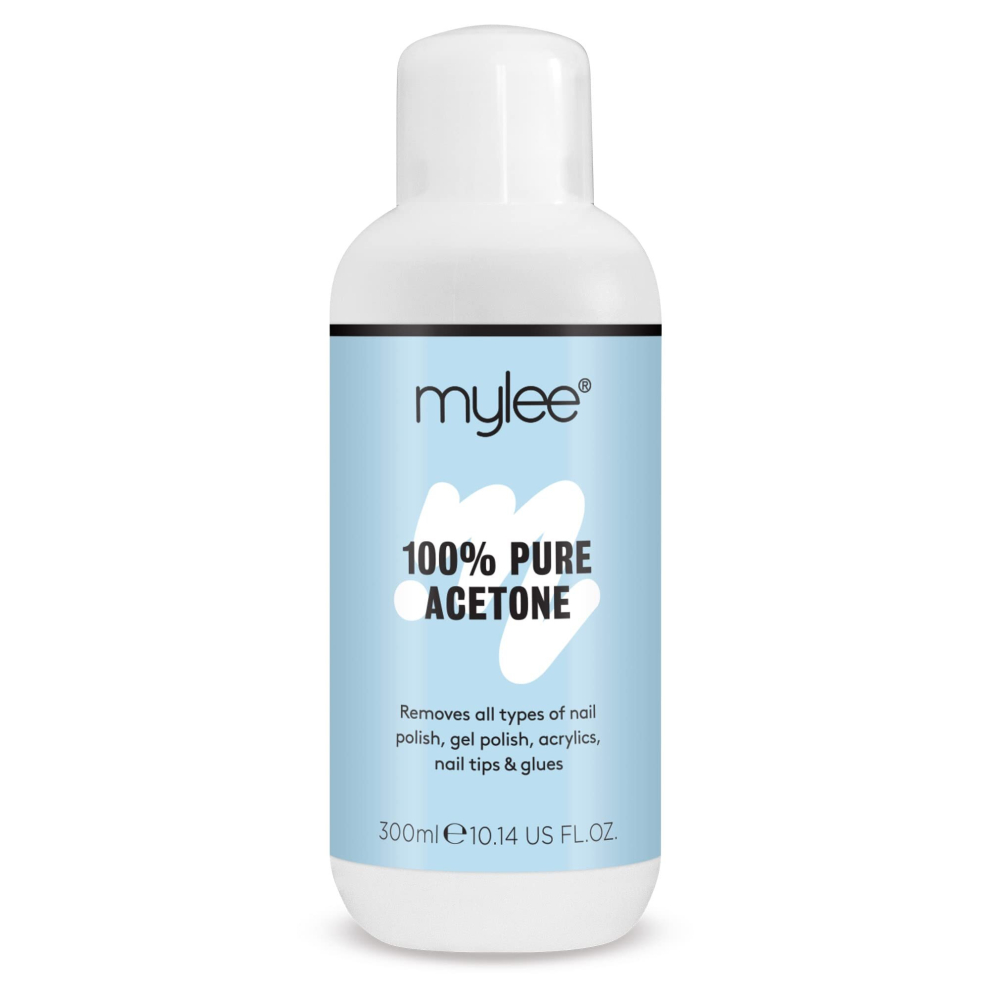 Mylee 100 percent Pure Acetone Nail Polish Remover for UV/LED Gel Soak Off 300ml