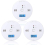Carbon Monoxide Detector 3 Pack, Co Alarm Detector Sensor Battery Powered With Lcd Digital Display F 1