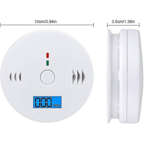 Carbon Monoxide Detector 3 Pack, Co Alarm Detector Sensor Battery Powered With Lcd Digital Display F 1