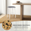 Costway Set of 2 Bar Stools Dining Chair Modern Upholstered Pub Stool 29 Inches 5