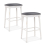 Costway Set of 2 Bar Stools Dining Chair Modern Upholstered Pub Stool 29 Inches 6