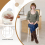 Costway Set of 2 Bar Stools Dining Chair Modern Upholstered Pub Stool 29 Inches 3