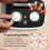 2000W Ceramic Fan Electric Auto-Oscillating Thermostat 2 Heat Settings 2