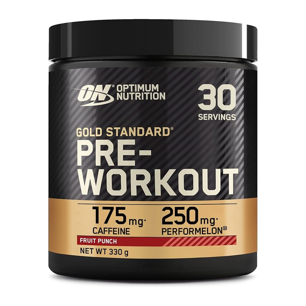 Optimum Nutrition Gold Standard Pre Workout Powder 30 Servings Packaging May Vary (330g) Energy Drink Caffeine Vitamin B Complex Fruit Punch