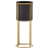 Premier Housewares TROSA LARGE BLACK AND GOLD FLOOR STANDING PLANTER 1