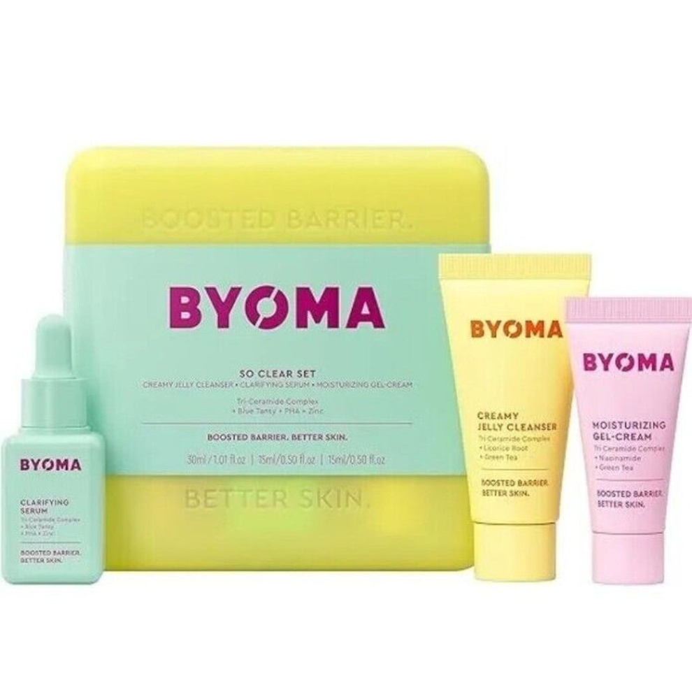 Sunukerr Byoma Clarifying Starter Kit Mini Cleanser 30Ml,Mini Lightcream15ml