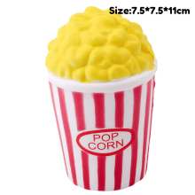 (popcorn) Kawaii Squishy Toys Slow Rising Squeeze PU Popcorn Animals Anti Stress Relief Squishies Toy For Children