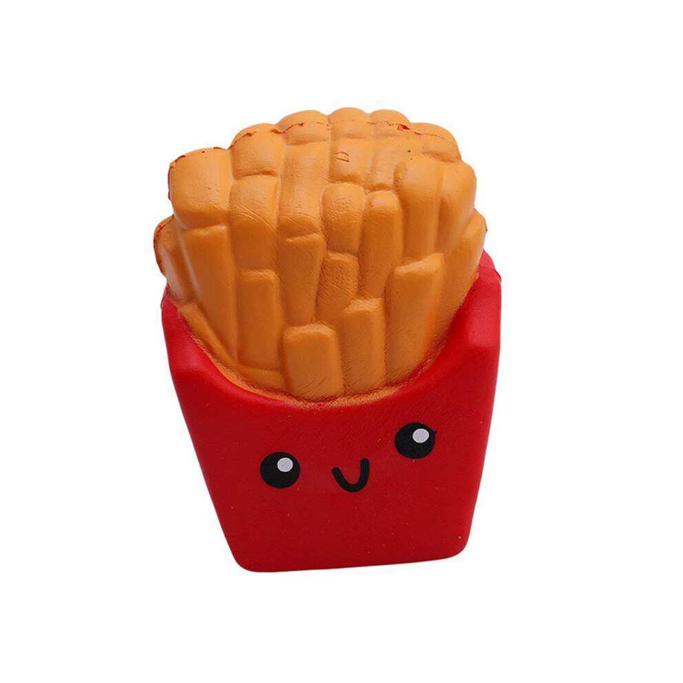 Skesrjtop (French Fries) Kawaii Squishy Toys Slow Rising Squeeze Pu Popcorn Animals Anti Stress Relief Squishies Toy For Children