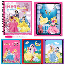 (C) Original Frozen Elsa Water Painting Drawing Toys Graffiti Anime Action Figure Watercolour Magic Book for Girls Birthday Gifts