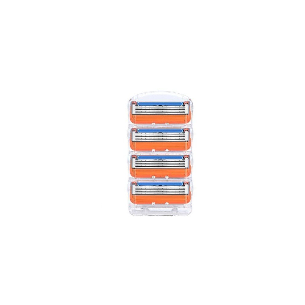 (Orange, 8PCS) 8Pcs or 16PCS for Gillette Fusion 5-Layer Mens Razor Blade Refills