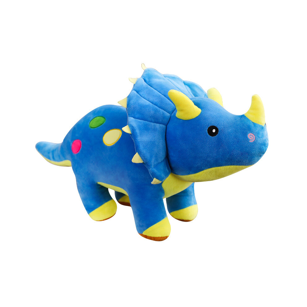 (40cm, Blue) 40cm Creative Big Plush Soft Triceratops Stegosaurus Plush Toy Dinosaur Doll Stuffed Toy Kids Dinosaurs Toy Birthday Gifts