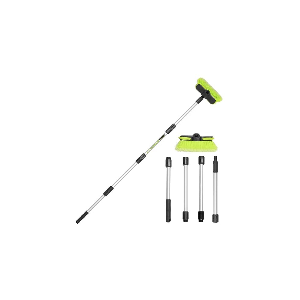 65Â165Cm Car Wash Brush Long Handle Soft Bristle Scrub Cleaning Mop With 4 Hand-Held Places Extendable Washing Brushes 9331816504538