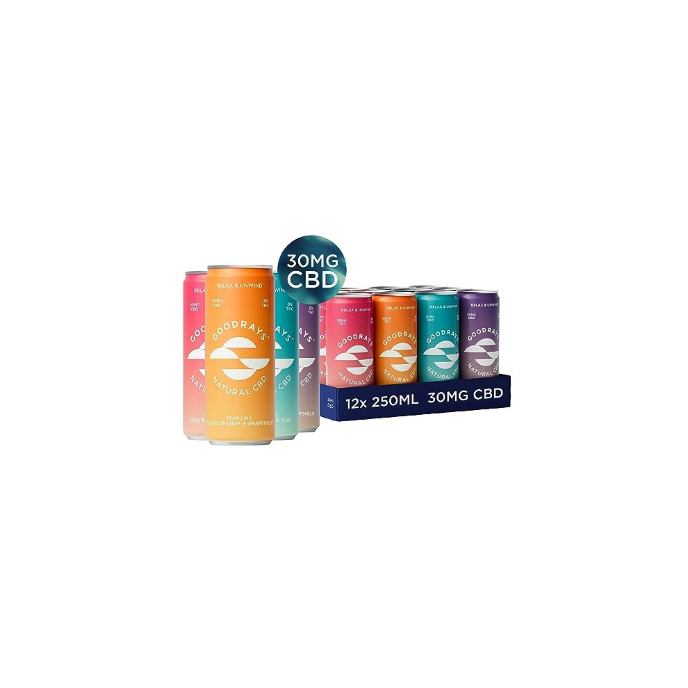 - 30mg Drink Mixed Pack - 12 X 250ml Cans - Natural Flavours, Low Calorie, Vegan - 4 Great Flavours - High Strength