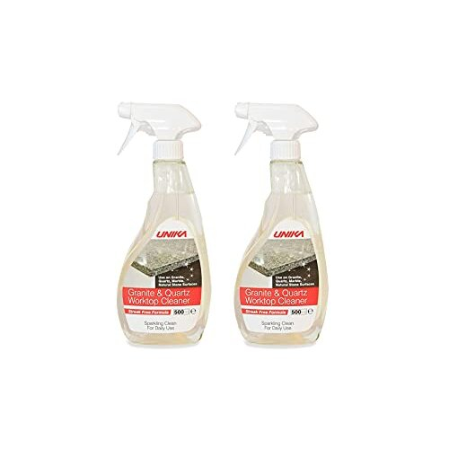 Granite and Quartz Worktop Cleaner Streak Free Formula Daily Use 500ml Pack of 2