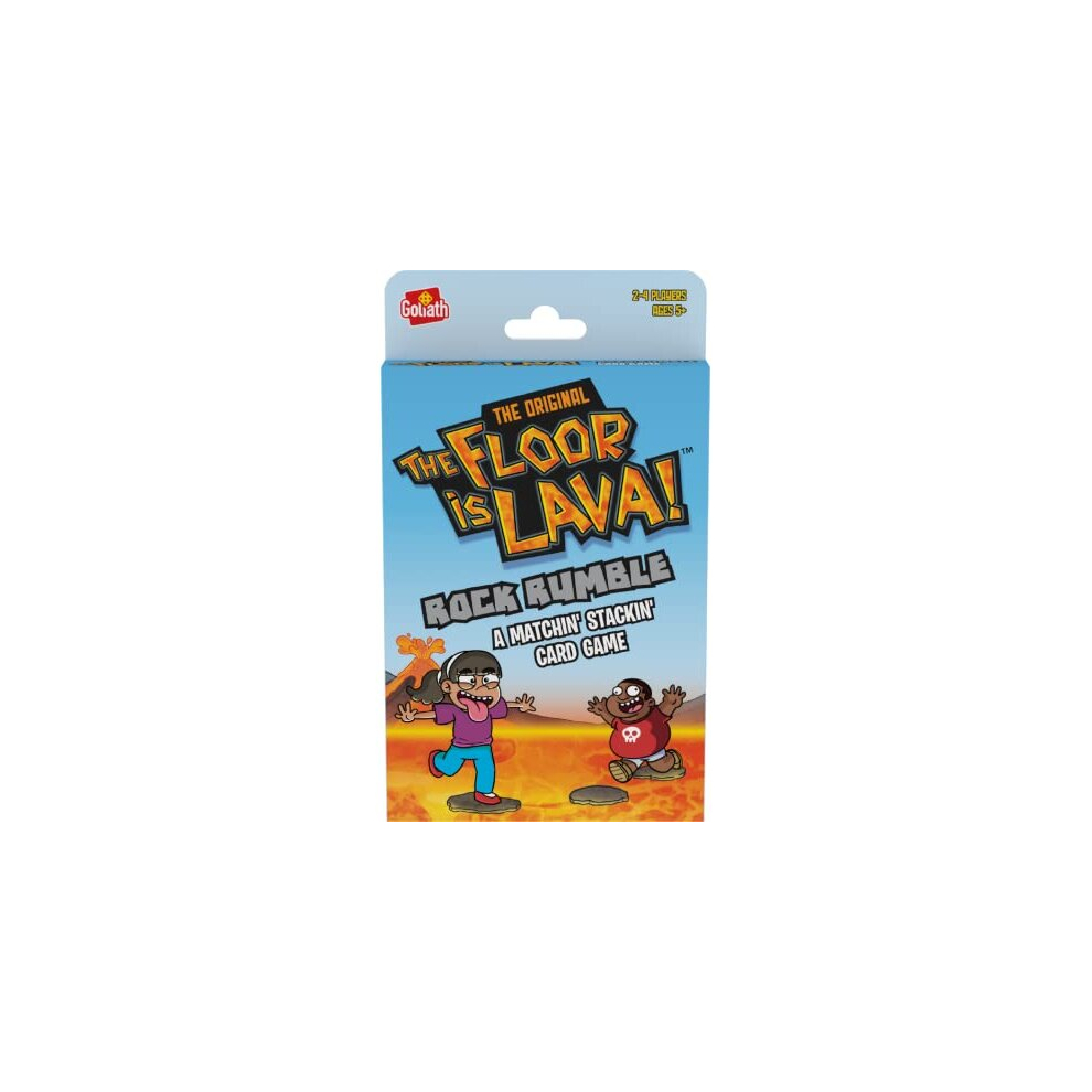 The Original The Floor Is Lava! Rock Rumble Card Game - Matching Stacking Card Game 2-4 Players, Ages 5 And Up