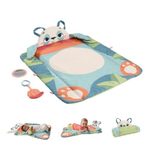 Baby Activity Play Mat Planet Friends Roly-Poly Panda with 2 Toys for Newborn Tummy Time Play, HKD65