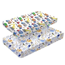 2 Pack Cot Bed Fitted Sheets 140 x 70cm for Girl Boys | Bedding For Cot bed | Easy Care Soft Cotton and Dureable, Unique