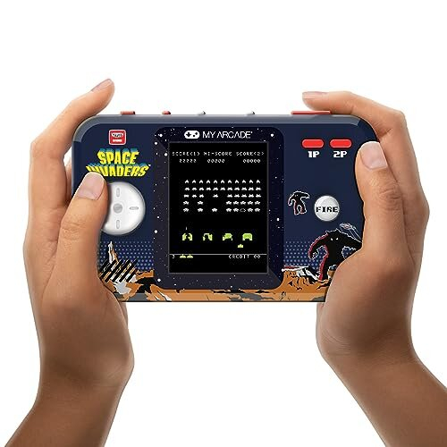 My Arcade Space Invaders Pocket Player Pro Handheld DGUNL-7006 Ocean Tides, 2.75-inch Color Display, Built-in Speaker