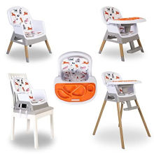 Feed Me Snak 4 in 1 Highchair/Lo Chair/Toddler Chair/Booster Seat, White