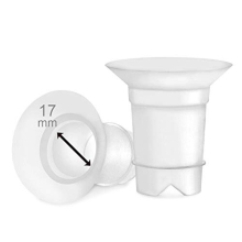 Flange Inserts 17 mm for Medela, Spectra 24 mm Shields/Flanges, Momcozy/Willow Wearable Cup. Compatible with Medela