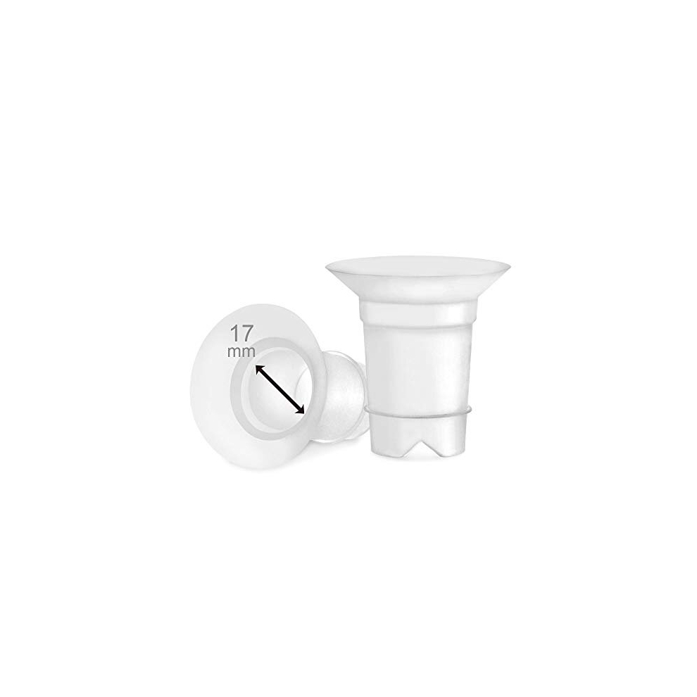 Flange Inserts 17 Mm For Medela, Spectra 24 Mm Shields/Flanges, Momcozy/Willow Wearable Cup. Compatible With Medela Maymom