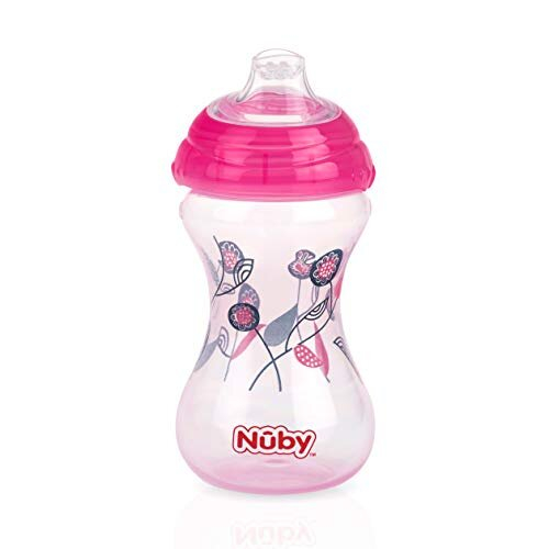 Nuby Nuby 3er-Pack No Spill "Pinpoint" Soft Spout Clik-It, Mädchen, 10 Unzen 1