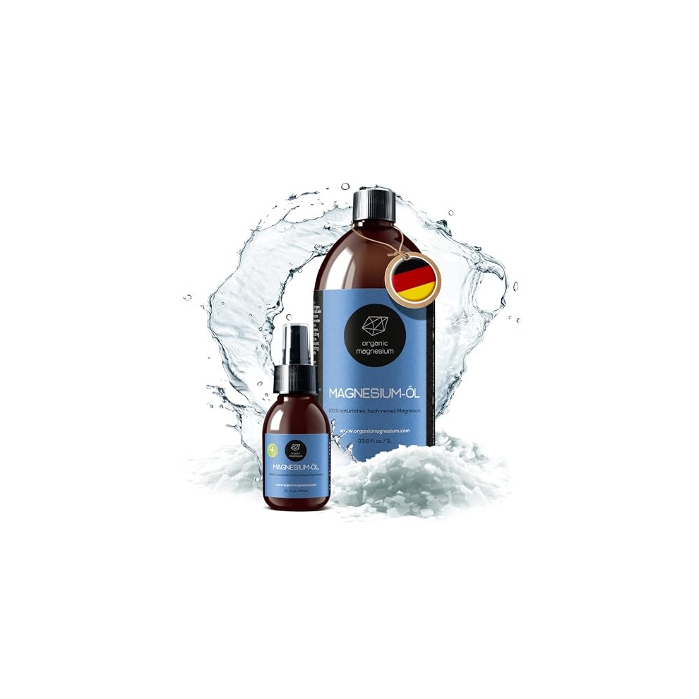 Zechstein Oil Spray - 1000ml + 100ml | 100% Natural Ultra Pure Magnesium Oil from Organic Magnesium | Perfect for Sports