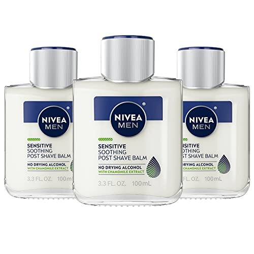 NIVEA Sensitive Post Shave Balm 3.3 Fluid Ounce (Pack of 3)