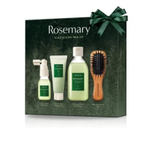 Rosemary Scalp Scaling Trial Kit - Gift set - Mini Wooden Hair Brush - [Shampoo 3.38 fl. oz. / Root Enhancer 1.01 fl. oz