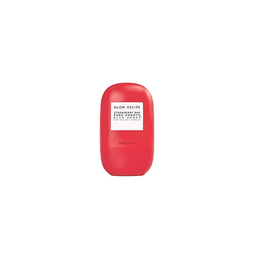 Strawberry BHA Pore-Smooth Blur Drops - Silicone-Free, Oil-Free - BHA Primer Face Makeup Pore Minimizer - Antioxidant