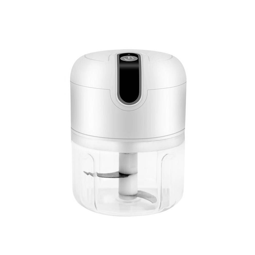 (White) Portable Mini Food Chopper Blender Processor250mlwirelessusb  3 Blades