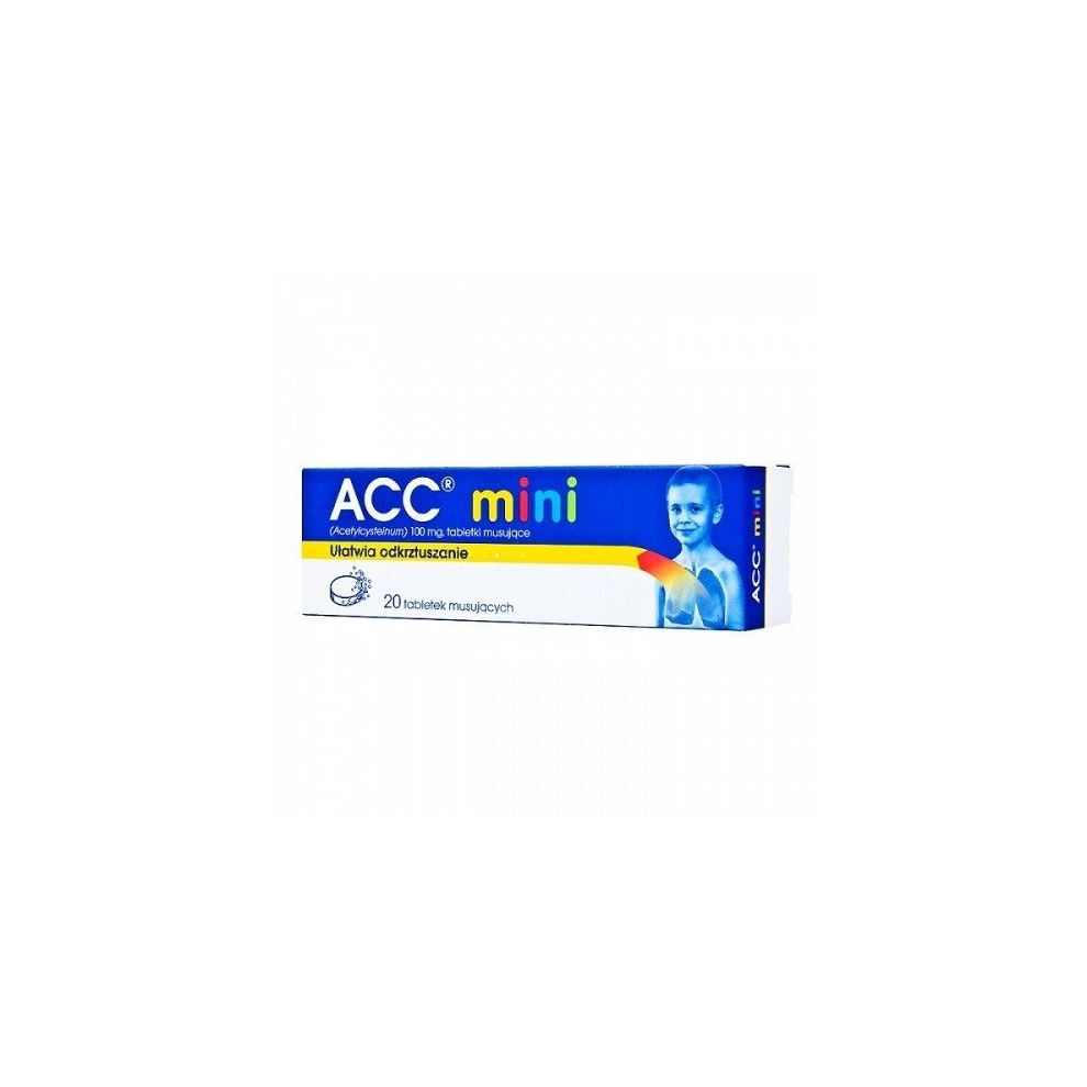 ACC Mini 100 mg, 20 tablets, cold and Flu Respiratory Problems