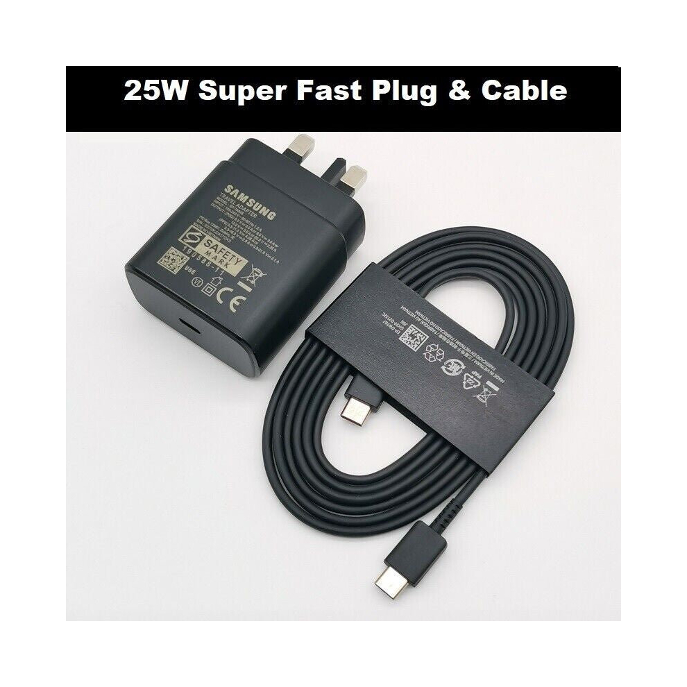 25W Super Fast Charger Adapter Plug & Cable For Samsung Galaxy Phone S23 S22 S21 313085223203