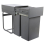 Pull Out Waste Bin for Hinged Door Cupboard Cabinet min 400mm Unit 1