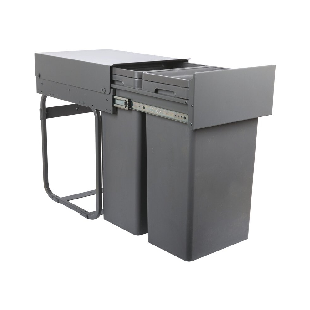 Vibo Pull Out Waste Bin For Hinged Door Cupboard Cabinet Min 400Mm Unit