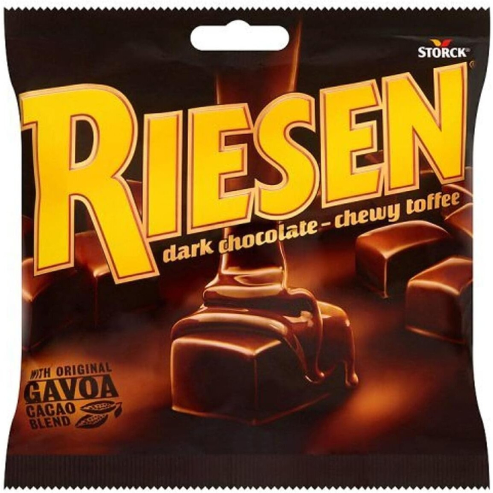 Riesen Dark Chocolate Chewy Toffee 1 X135g Bag