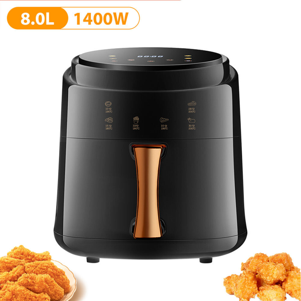 Sunukerr 8L Large Air Fryer Low Fat Healthy Food Oven Cooker Oil Free Frying Chips Timer