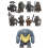 (Style B 24pcs) The Lord of the Rings Lord of the Rings the Noldor Elves guard the medieval soldiers of the Orcs Minifigures Toys Fit Lego 6