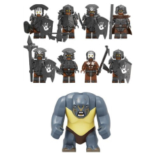 (Style F 9pcs) The Lord of the Rings Lord of the Rings the Noldor Elves guard the medieval soldiers of the Orcs Minifigures Toys Fit Lego