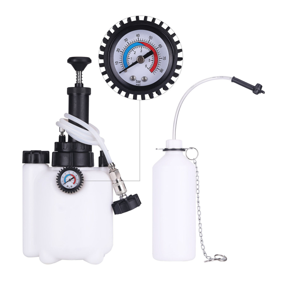 Bleed Tool Pressure 3 Ltr Brake & Clutch Bleeding System Fluid Bleeder Tool Set 444094575912