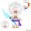 One Piece Collection Nika luffy Minifigures Toys 4