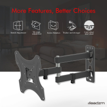 26-50" Adjustable Wall Mount Bracket Rotatable TV Stand W/ Spirit Level