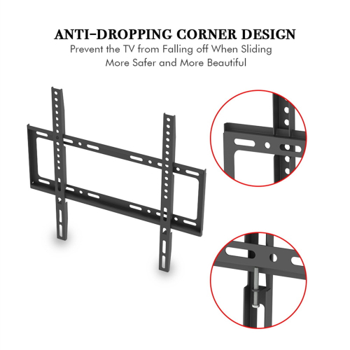 26-55" Wall Mount Bracket TV Mount TMW4040 W/ Sprit Bubble Load 110lb 2