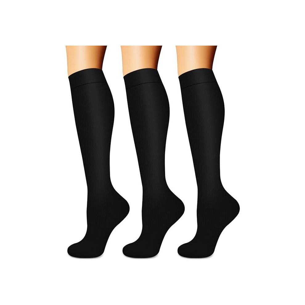 Photos - Braces / Splint / Support TIANFU Compression Socks for Women & Men  - Best Support for Nurses, Running, Hiking, Recovery & Flight Socks/Large-X-Larg (3 pairs)