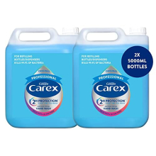 Carex Original Professional Antibacterial Hand Wash - Bulk Buy Eco Refill, Gentle Effective Liquid Hand Soap 2 X 5L